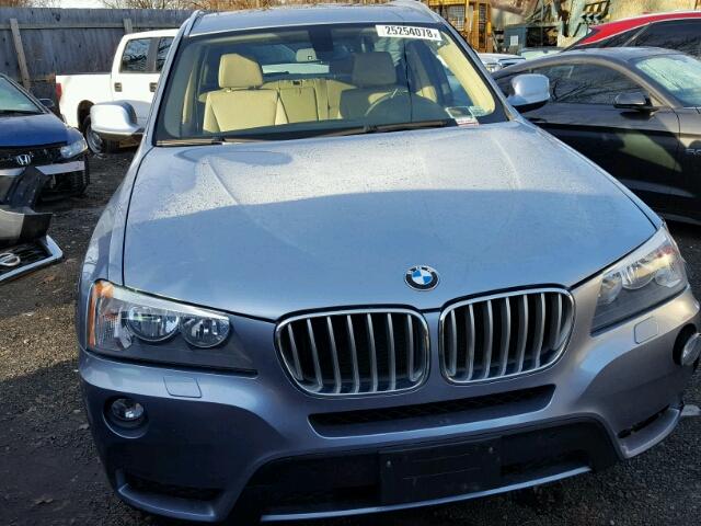 5UXWX9C57E0D35525 - 2014 BMW X3 XDRIVE2 BLUE photo 1