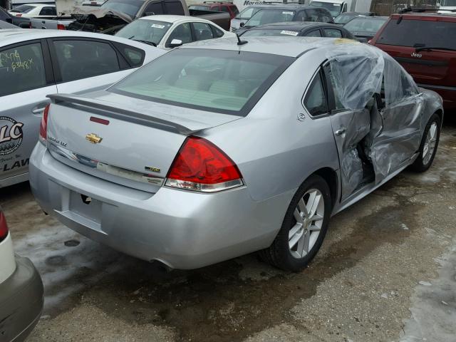 2G1WU57M491315205 - 2009 CHEVROLET IMPALA LTZ SILVER photo 4