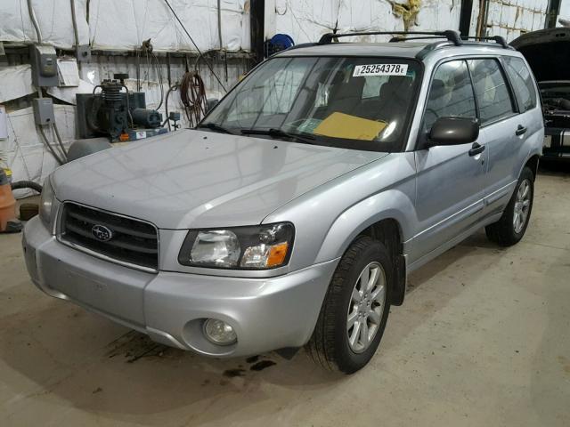 JF1SG65605H732552 - 2005 SUBARU FORESTER 2 SILVER photo 2