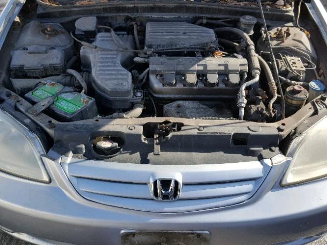 2HGES26781H506268 - 2001 HONDA CIVIC EX SILVER photo 7