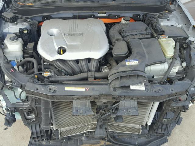 KMHEC4A45BA000932 - 2011 HYUNDAI SONATA HYB SILVER photo 7