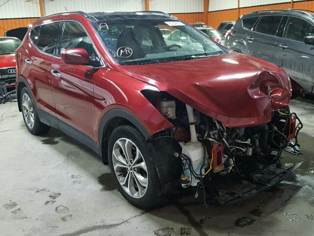 5XYZUDLAXEG178751 - 2014 HYUNDAI SANTA FE S RED photo 1