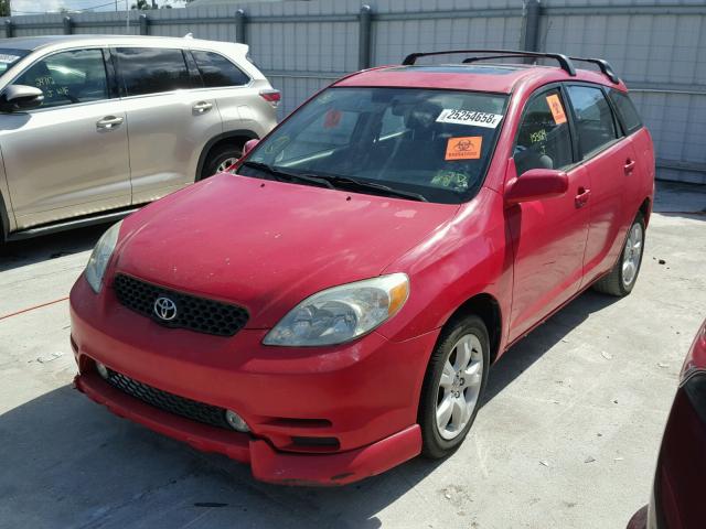 2T1KR32E74C287258 - 2004 TOYOTA COROLLA MA RED photo 2