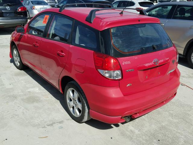 2T1KR32E74C287258 - 2004 TOYOTA COROLLA MA RED photo 3