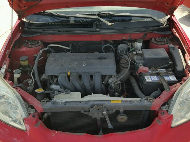 2T1KR32E74C287258 - 2004 TOYOTA COROLLA MA RED photo 7