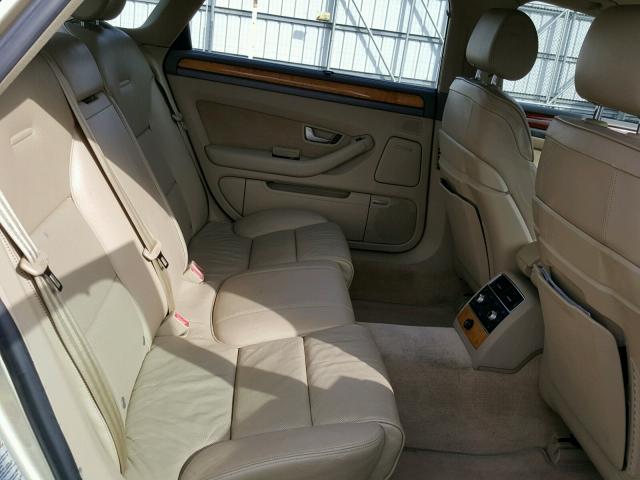 WAUML44E94N007007 - 2004 AUDI A8 L QUATT GOLD photo 6