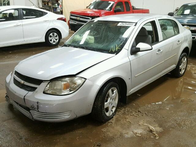 1G1AL58F387179146 - 2008 CHEVROLET COBALT LT SILVER photo 2