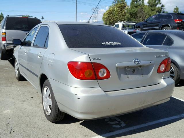 1NXBR32E93Z162615 - 2003 TOYOTA COROLLA CE SILVER photo 3