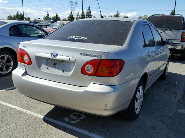 1NXBR32E93Z162615 - 2003 TOYOTA COROLLA CE SILVER photo 4