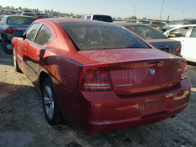 2B3KA43R96H389802 - 2006 DODGE CHARGER SE RED photo 3