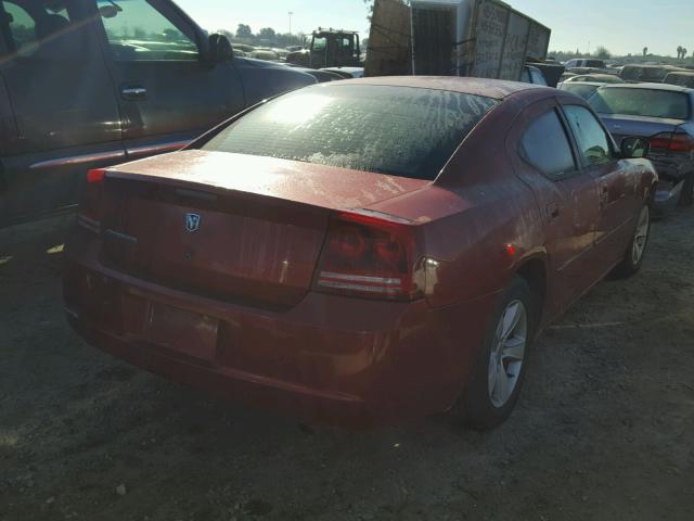 2B3KA43R96H389802 - 2006 DODGE CHARGER SE RED photo 4