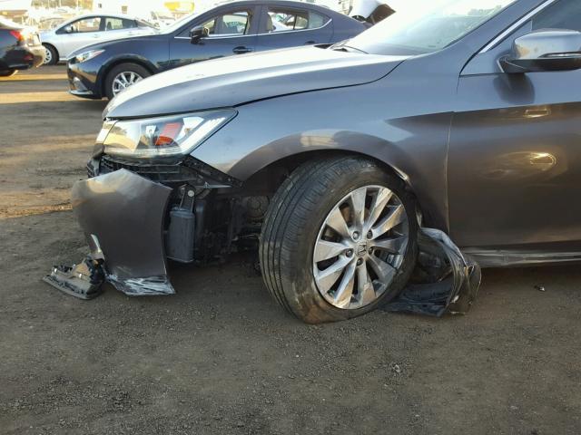 1HGCR2F79FA077473 - 2015 HONDA ACCORD EX GRAY photo 9