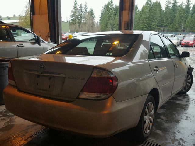 4T1BE30K45U393445 - 2005 TOYOTA CAMRY LE TAN photo 4