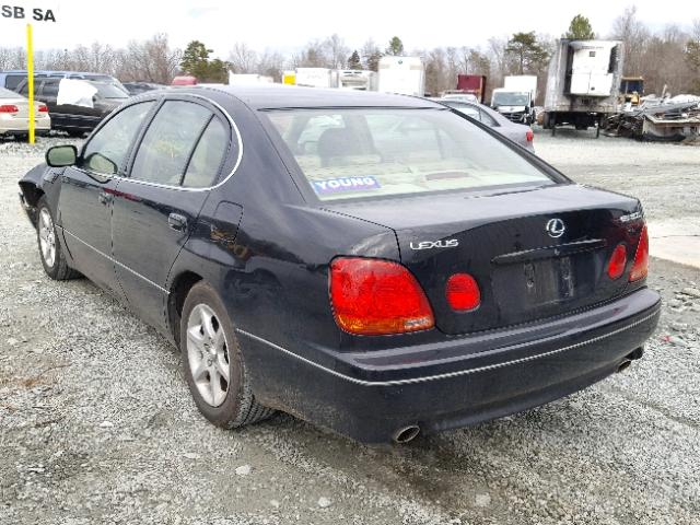 JT8BD69S840203453 - 2004 LEXUS GS 300 BLACK photo 3