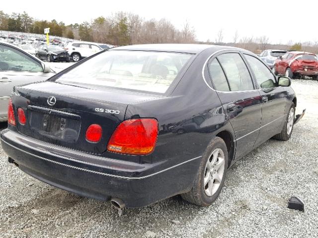 JT8BD69S840203453 - 2004 LEXUS GS 300 BLACK photo 4