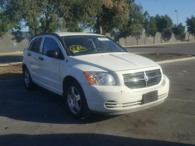 1B3HB48B27D247020 - 2007 DODGE CALIBER SX WHITE photo 1