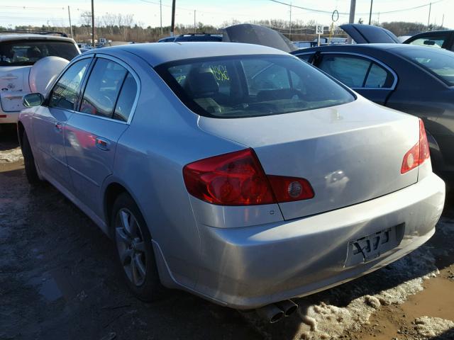 JNKCV51F56M617294 - 2006 INFINITI G35 SILVER photo 3