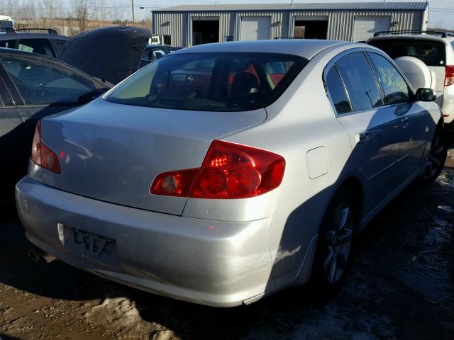 JNKCV51F56M617294 - 2006 INFINITI G35 SILVER photo 4