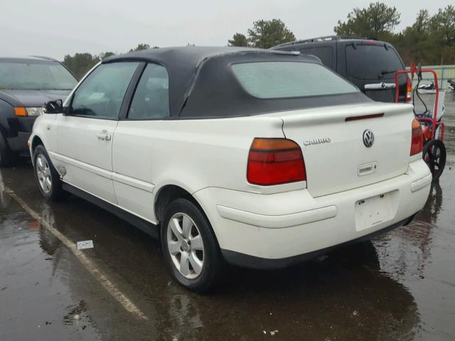 3VWDC21V71M810185 - 2001 VOLKSWAGEN CABRIO GLX 白色 照片 3