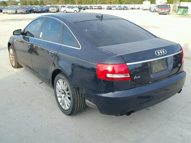 WAUDH74F26N117069 - 2006 AUDI A6 3.2 QUA BLUE photo 3