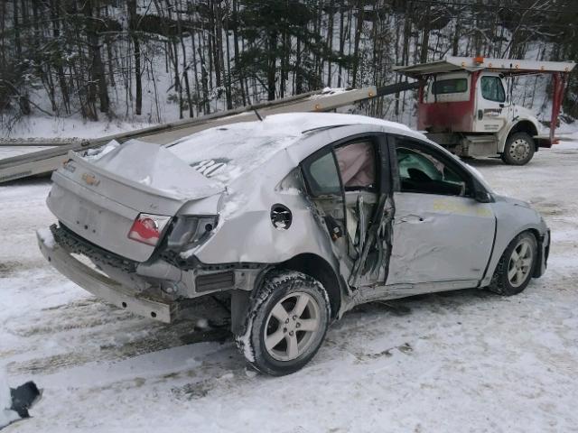 1G1PC5SB6E7228559 - 2014 CHEVROLET CRUZE LT SILVER photo 4