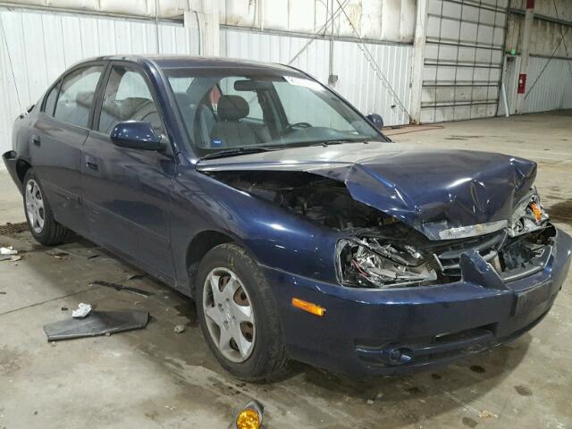 KMHDN46D85U017631 - 2005 HYUNDAI ELANTRA GL BLUE photo 1