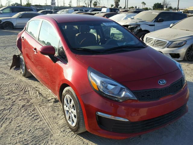 KNADM4A36H6009961 - 2017 KIA RIO LX RED photo 1