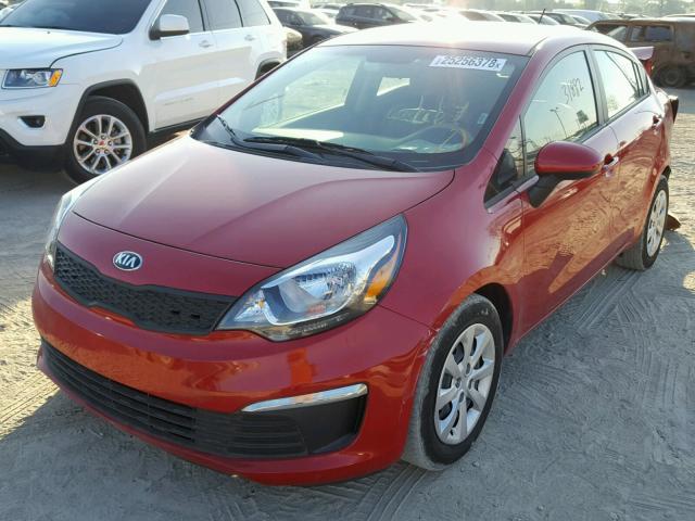 KNADM4A36H6009961 - 2017 KIA RIO LX Կարմիր լուսանկար 2