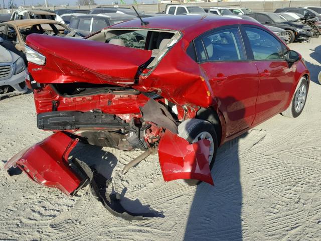 KNADM4A36H6009961 - 2017 KIA RIO LX Կարմիր լուսանկար 4