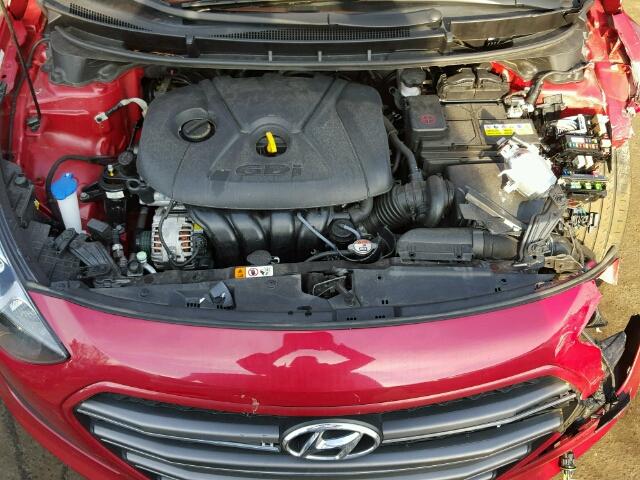 KMHD35LH3GU283953 - 2016 HYUNDAI ELANTRA GT RED photo 7