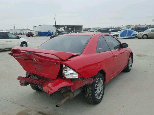 1HGEM21975L006811 - 2005 HONDA CIVIC EX წითელი ფოტო 4