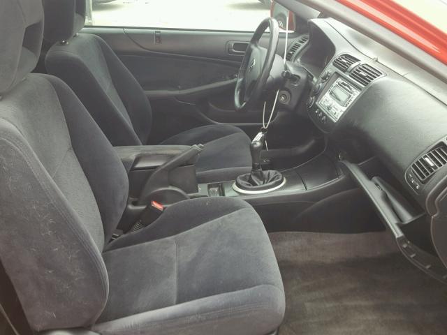 1HGEM21975L006811 - 2005 HONDA CIVIC EX წითელი ფოტო 5