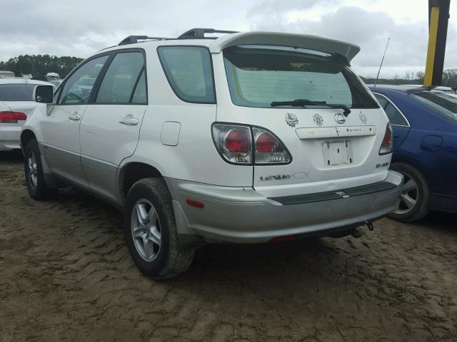 JTJGF10U710088971 - 2001 LEXUS RX 300 WHITE photo 3