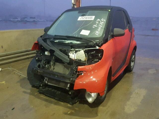 WMEEJ3BA2EK771955 - 2014 SMART FORTWO PUR RED photo 2