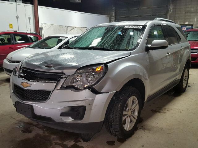 2GNALDEC1B1334820 - 2011 CHEVROLET EQUINOX LT SILVER photo 2