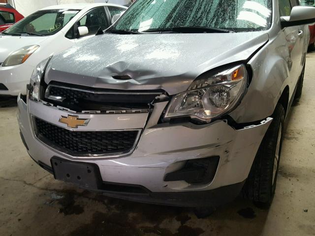 2GNALDEC1B1334820 - 2011 CHEVROLET EQUINOX LT SILVER photo 9