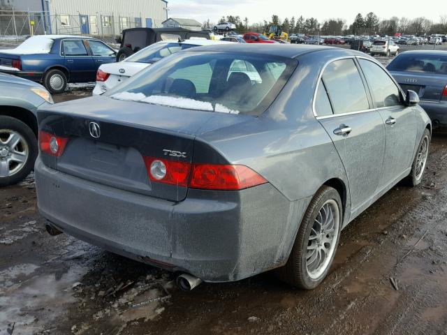 JH4CL96944C012525 - 2004 ACURA TSX GRAY photo 4