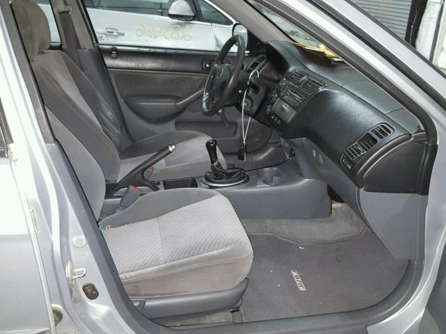 2HGES15143H524292 - 2003 HONDA CIVIC DX SILVER photo 5