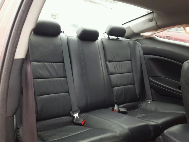 1HGCS2B84AA008993 - 2010 HONDA ACCORD EXL RED photo 6
