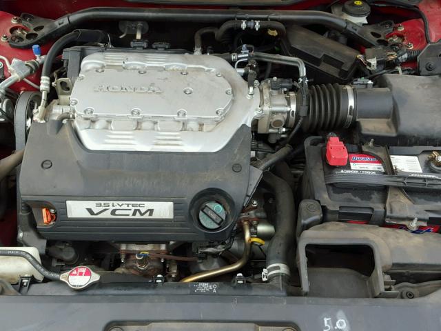 1HGCS2B84AA008993 - 2010 HONDA ACCORD EXL RED photo 7