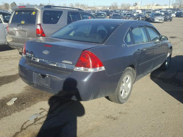 2G1WT55N681286089 - 2008 CHEVROLET IMPALA LT CHARCOAL photo 4