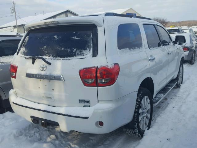 5TDDW5G13BS041136 - 2011 TOYOTA SEQUOIA PL WHITE photo 4