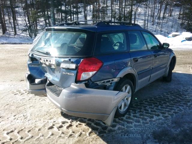 4S4BP61CX97310494 - 2009 SUBARU OUTBACK 2. BLUE photo 4