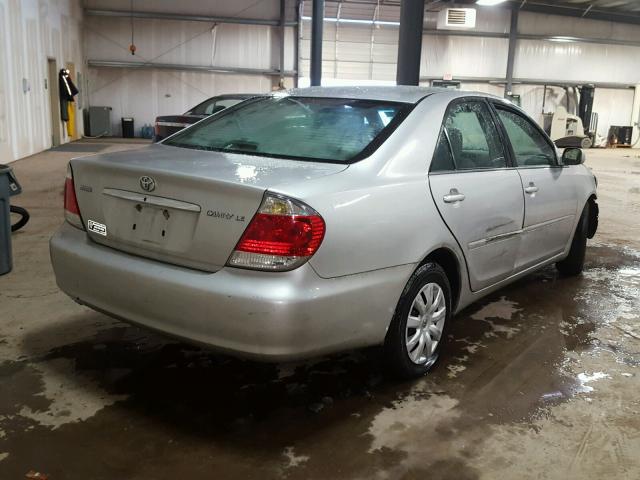 4T1BE32K16U125662 - 2006 TOYOTA CAMRY LE SILVER photo 4
