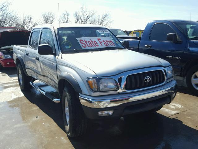 5TEHN72NX2Z141750 - 2002 TOYOTA TACOMA DOU SILVER photo 1