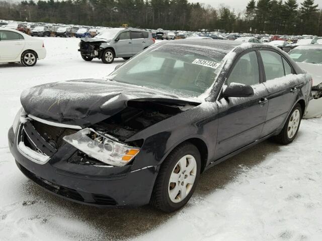 5NPET46C49H572467 - 2009 HYUNDAI SONATA GLS BLACK photo 2