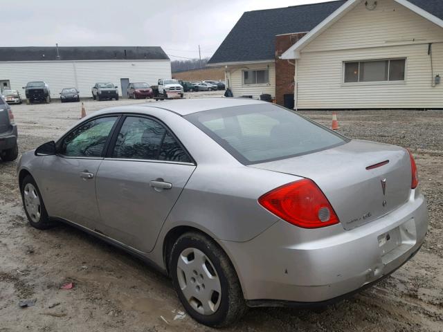 1G2ZF57B684296242 - 2008 PONTIAC G6 VALUE L SILVER photo 3