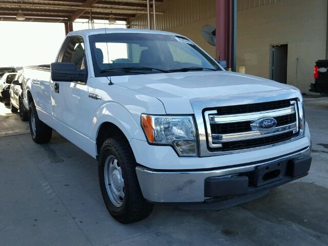 1FTNF1CF3EKE28067 - 2014 FORD F150 WHITE photo 1