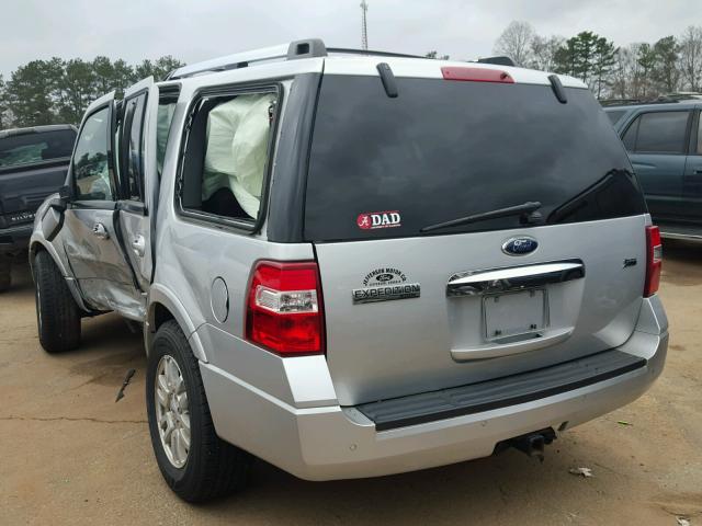1FMJU1K55EEF64207 - 2014 FORD EXPEDITION SILVER photo 3