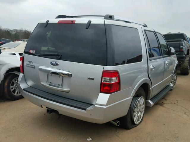 1FMJU1K55EEF64207 - 2014 FORD EXPEDITION SILVER photo 4